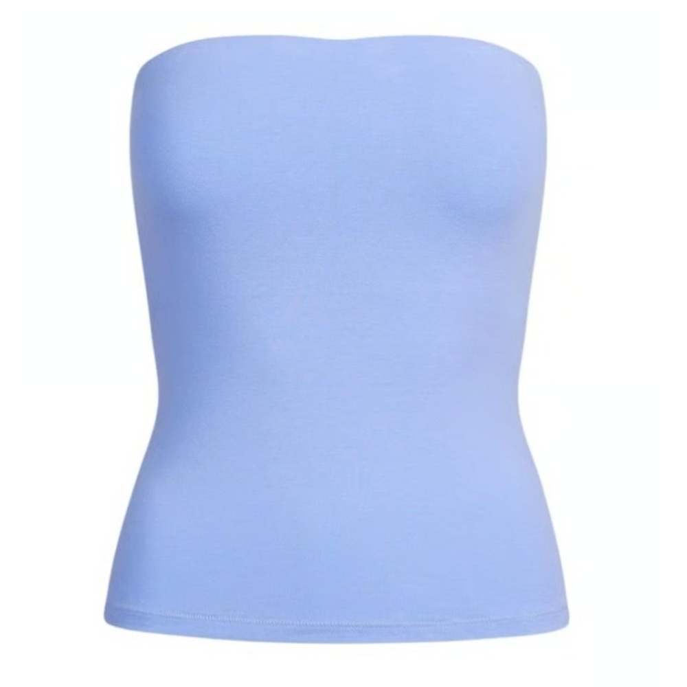 Skims Cotton Jersey Tube Top Blue Violet TP-TUB-9645W Strapless Tank 3X